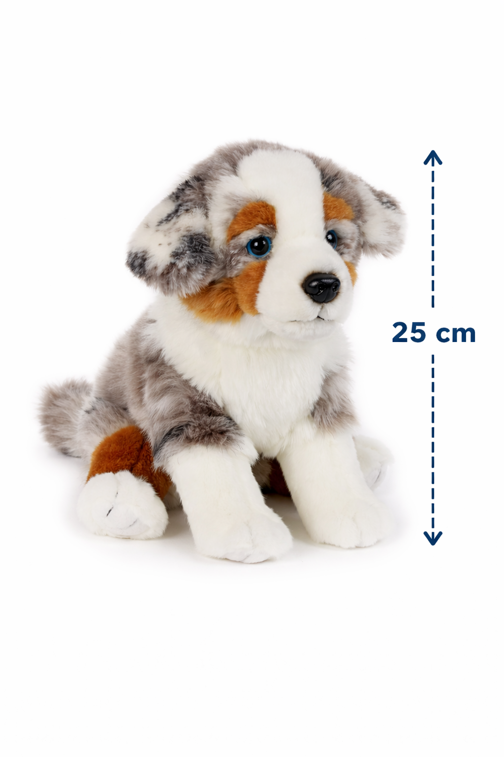 Peluche Cane Pastore Australiano CM 25 Pupazzo Cucciolo per Bambini Lelly - 642310