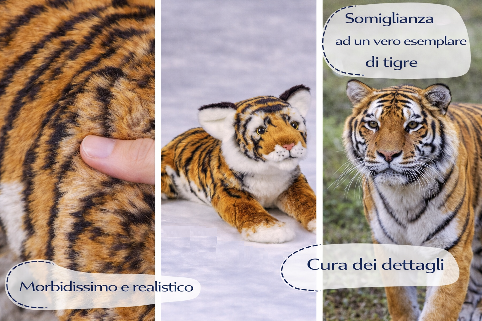 Peluche Tigre CM 32 Pupazzo per Bambini Lelly - 650011