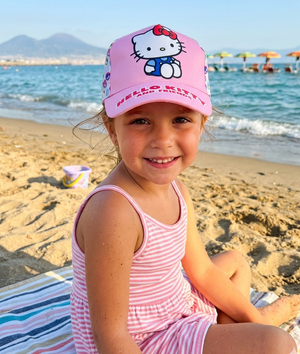 Cappello con Visiera Hello Kitty Sanrio Berretto con Chiusura Regolabile Bambino - Hk37-0150