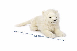 Peluche Leone Bianco CM 53 Pupazzo per Bambini Lelly - 650014