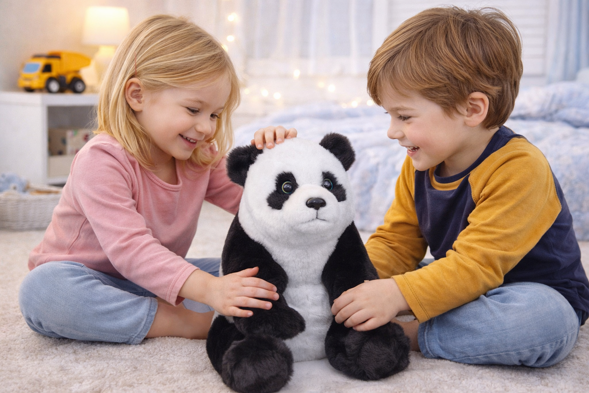 Peluche Panda CM 36 Pupazzo per Bambini Lelly - 650033