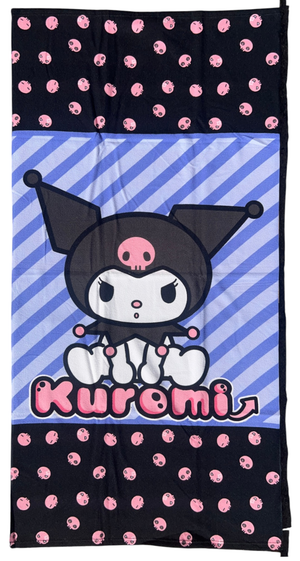 Telo Mare Kuromi Sanrio Asciugamano per Bambini in Microfibra CM 140x70 - Hk37-0025