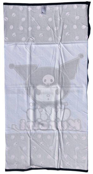 Telo Mare Kuromi Sanrio Asciugamano per Bambini in Microfibra CM 140x70 - Hk36-1825