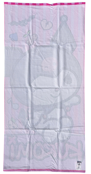 Telo Mare Kuromi Sanrio Asciugamano per Bambini in Microfibra CM 140x70 - Hk37-0804