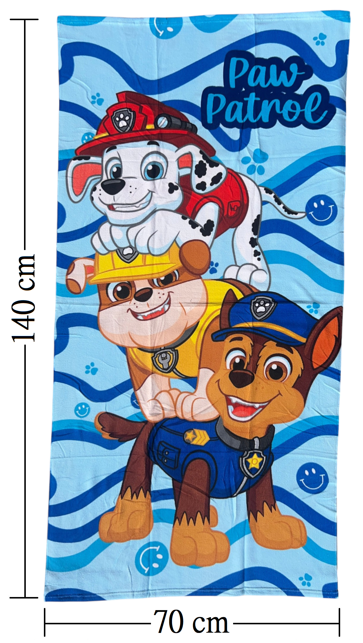 Telo Mare Paw Patrol Asciugamano per Bambini in Microfibra CM 140x70 - Paw36-5018