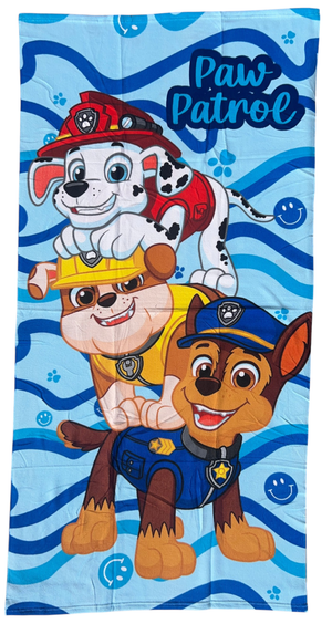 Telo Mare Paw Patrol Asciugamano per Bambini in Microfibra CM 140x70 - Paw36-5018