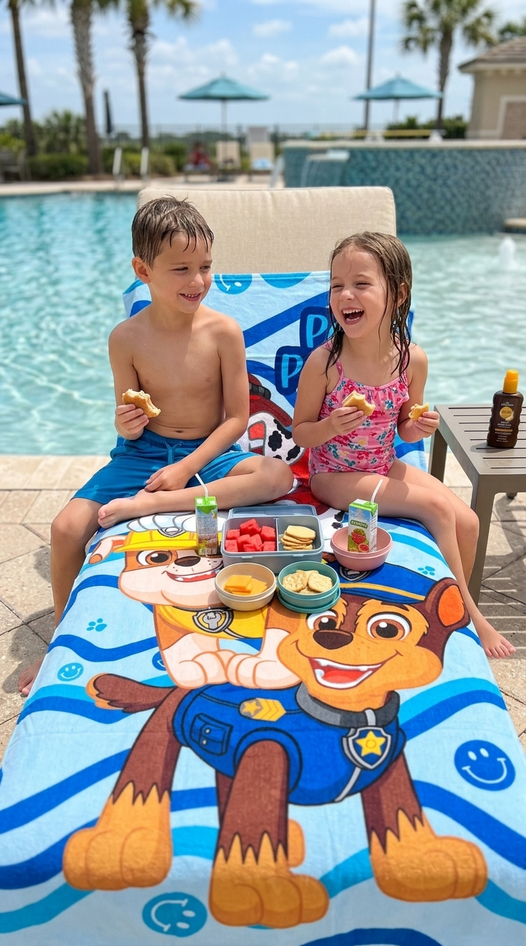 Telo Mare Paw Patrol Asciugamano per Bambini in Microfibra CM 140x70 - Paw36-5018