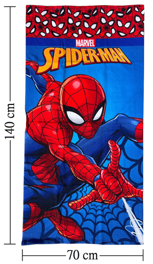 Telo Mare Spiderman MARVEL Asciugamano per Bambini in Microfibra CM 140x70 - Spi37-6108