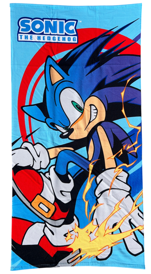 Telo Mare Sonic Asciugamano per Bambini in Microfibra CM 140x70 - Son37-6108