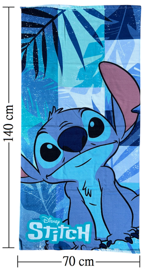 Telo Mare Stitch DISNEY Asciugamano per Bambini in Microfibra CM 140x70 - Lil37-6015