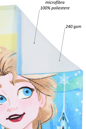 Telo Mare Frozen Elsa DISNEY Microfibra Asciugamano Bambine Ideale Spiaggia Piscina - Ez18060