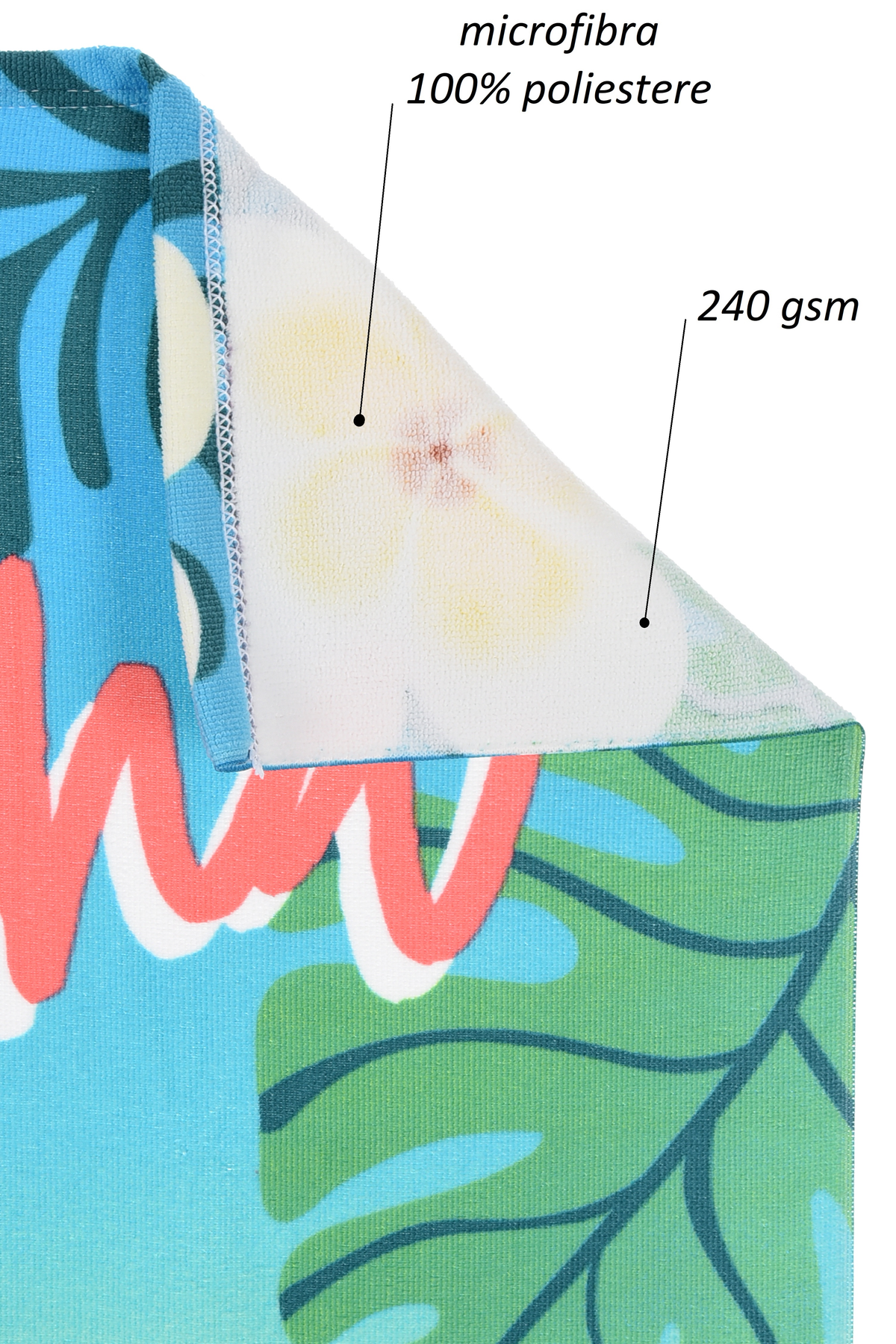Telo Mare Vaiana Oceania Microfibra Asciugamano Bambine Ideale Spiaggia Piscina - Ez18050