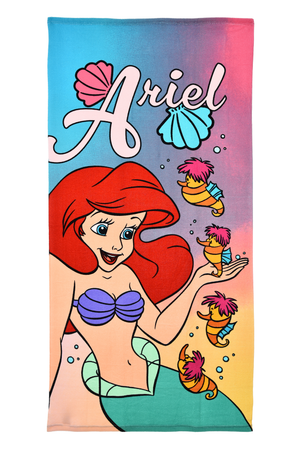 Telo Mare la Sirenetta Ariel DISNEY Microfibra Asciugamano Bambine Ideale Spiaggia Piscina - Ez18016