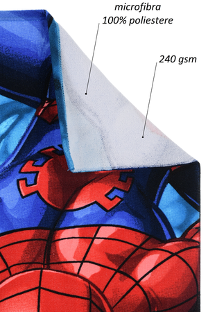 Telo Mare Spiderman MARVEL Microfibra Asciugamano Bambini Ideale Spiaggia Piscina - Ez18173