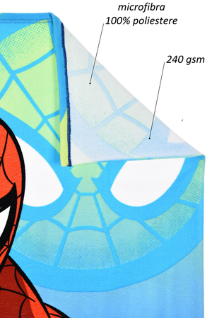Telo Mare MARVEL Spiderman Microfibra Asciugamano Bambini Ideale Spiaggia Piscina - Ez18172