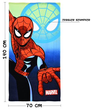 Telo Mare MARVEL Spiderman Microfibra Asciugamano Bambini Ideale Spiaggia Piscina - Ez18172