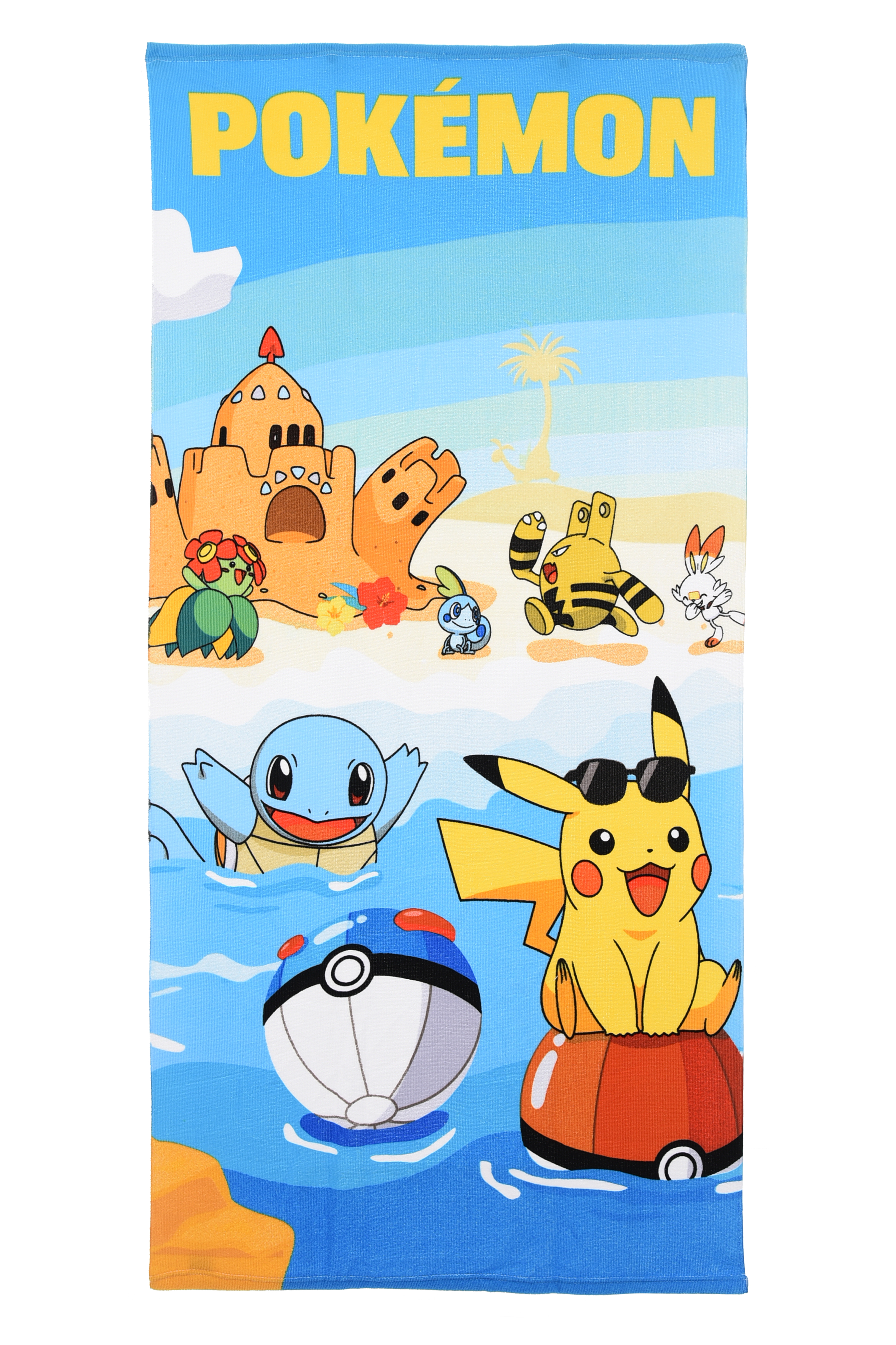 Telo Mare Pokémon Microfibra Asciugamano Bambini Ideale Spiaggia Piscina - Ez18139