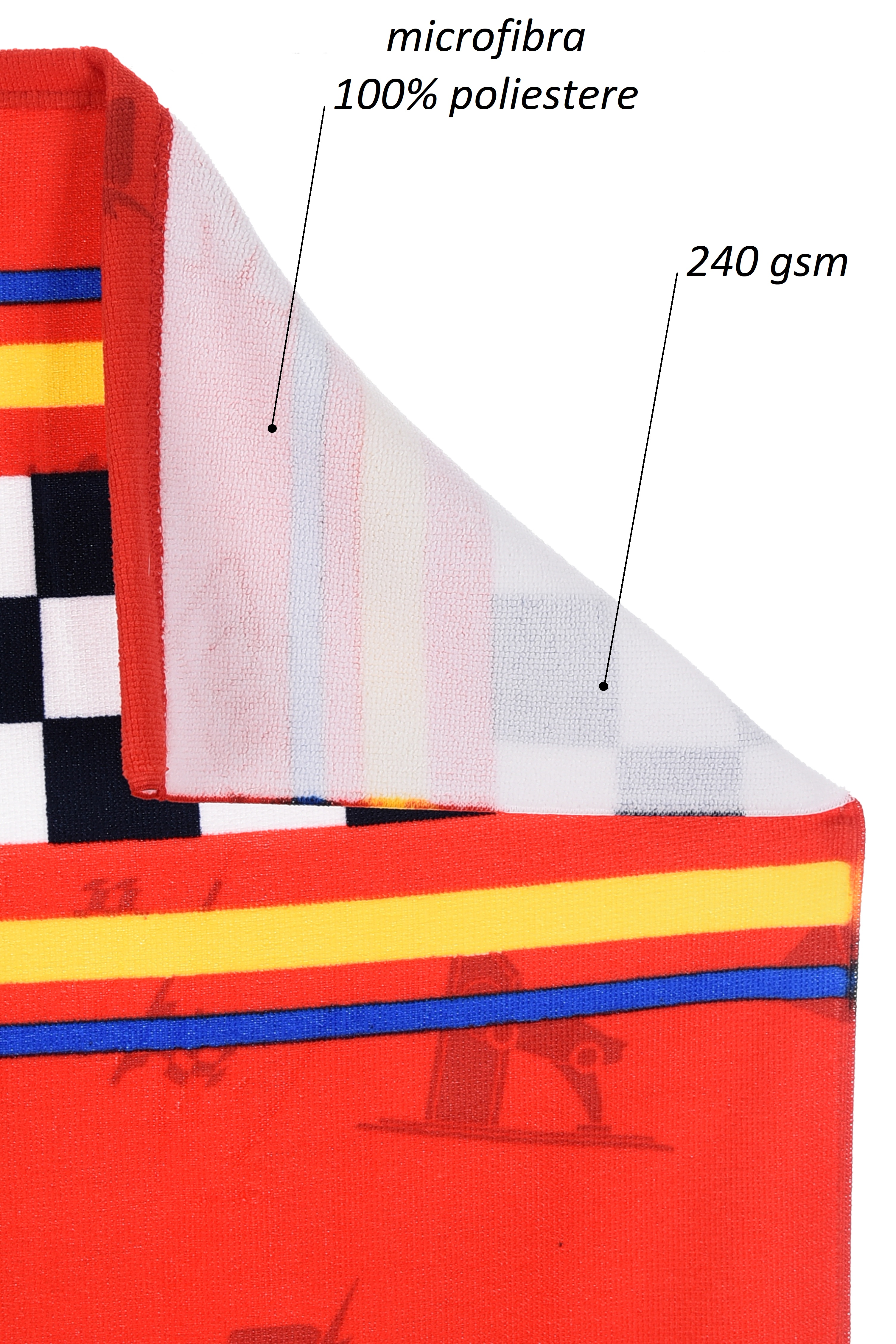 Telo Mare Cars DISNEY Pixar Microfibra Asciugamano Saetta Mcqueen Bambini Ideale Spiaggia Piscina - Ez18191