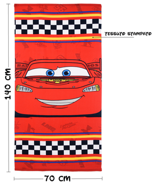Telo Mare Cars DISNEY Pixar Microfibra Asciugamano Saetta Mcqueen Bambini Ideale Spiaggia Piscina - Ez18191