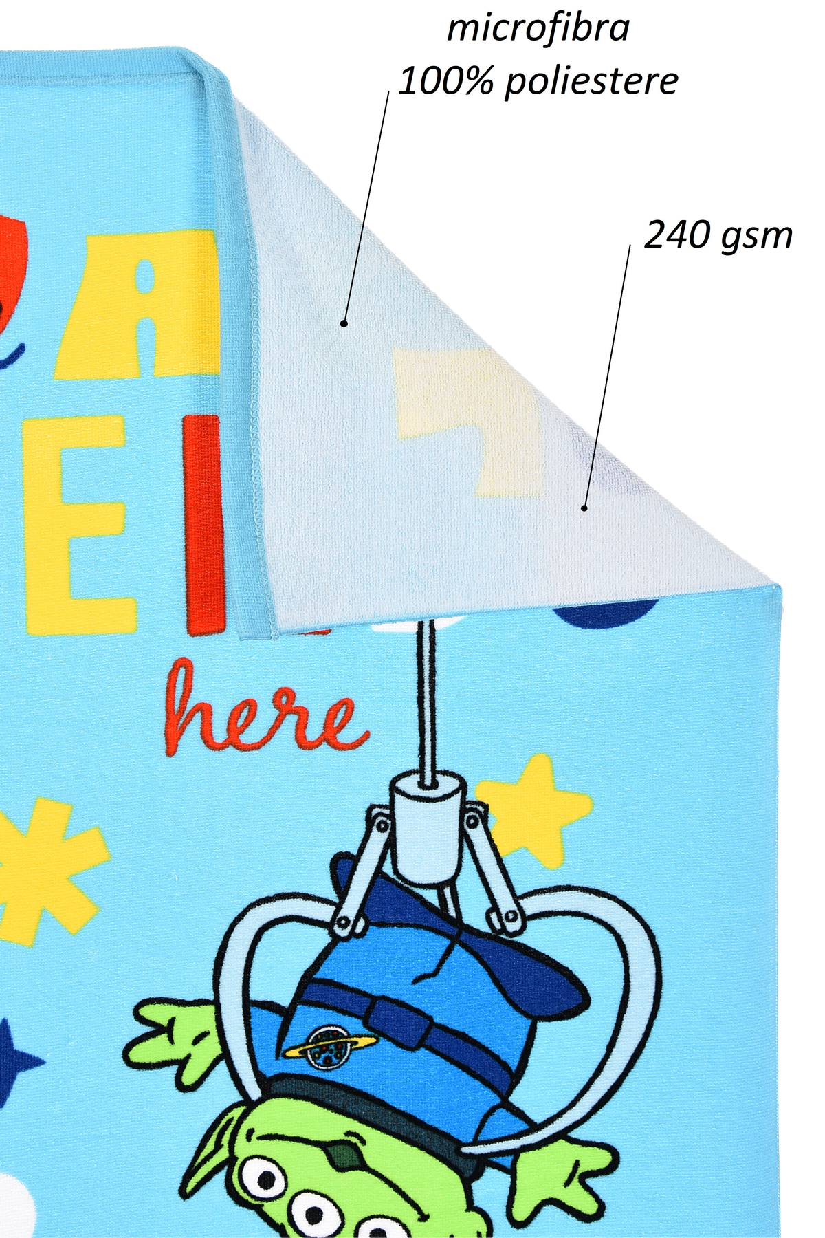 Telo Mare Toy Story DISNEY Pixar Microfibra Asciugamano Bambini Ideale Spiaggia Piscina - Ez18211