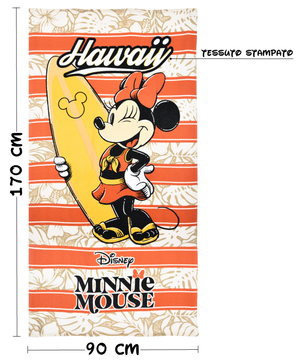 Telo Mare Minnie DISNEY Asciugamano per Adulti in Microfibra 170x90 CM Spiaggia Piscina - Ez37001
