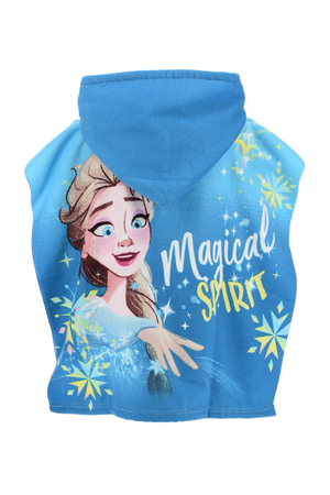 Poncho Mare Frozen DISNEY Microfibra Accappatoio con Cappuccio 110x55 CM - Ez18058