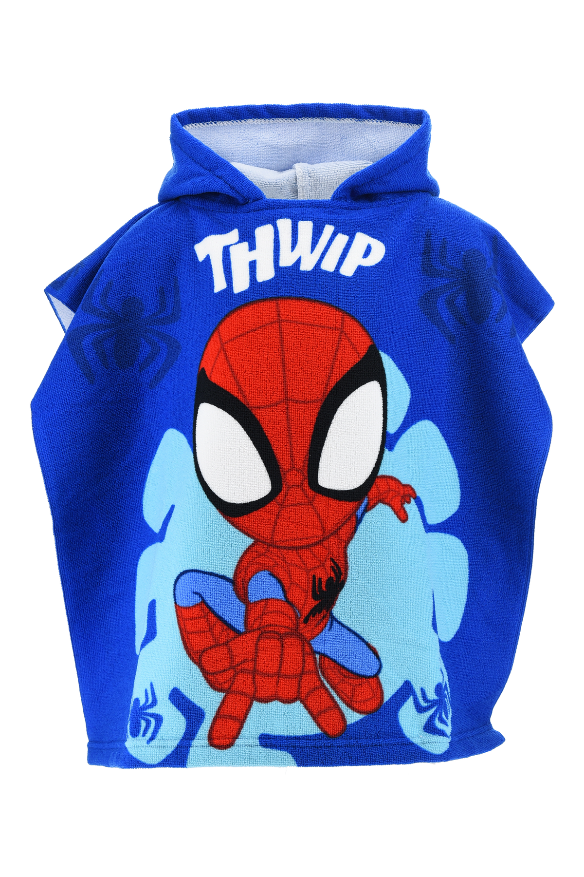 Poncho Mare Spidey MARVEL Microfibra Accappatoio con Cappuccio 110x55 CM Spiaggia Piscina - Ez18153