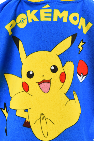 Poncho Mare Pikachu Pokémon Microfibra Accappatoio con Cappuccio 110x55 CM Spiaggia Piscina - Ez18137