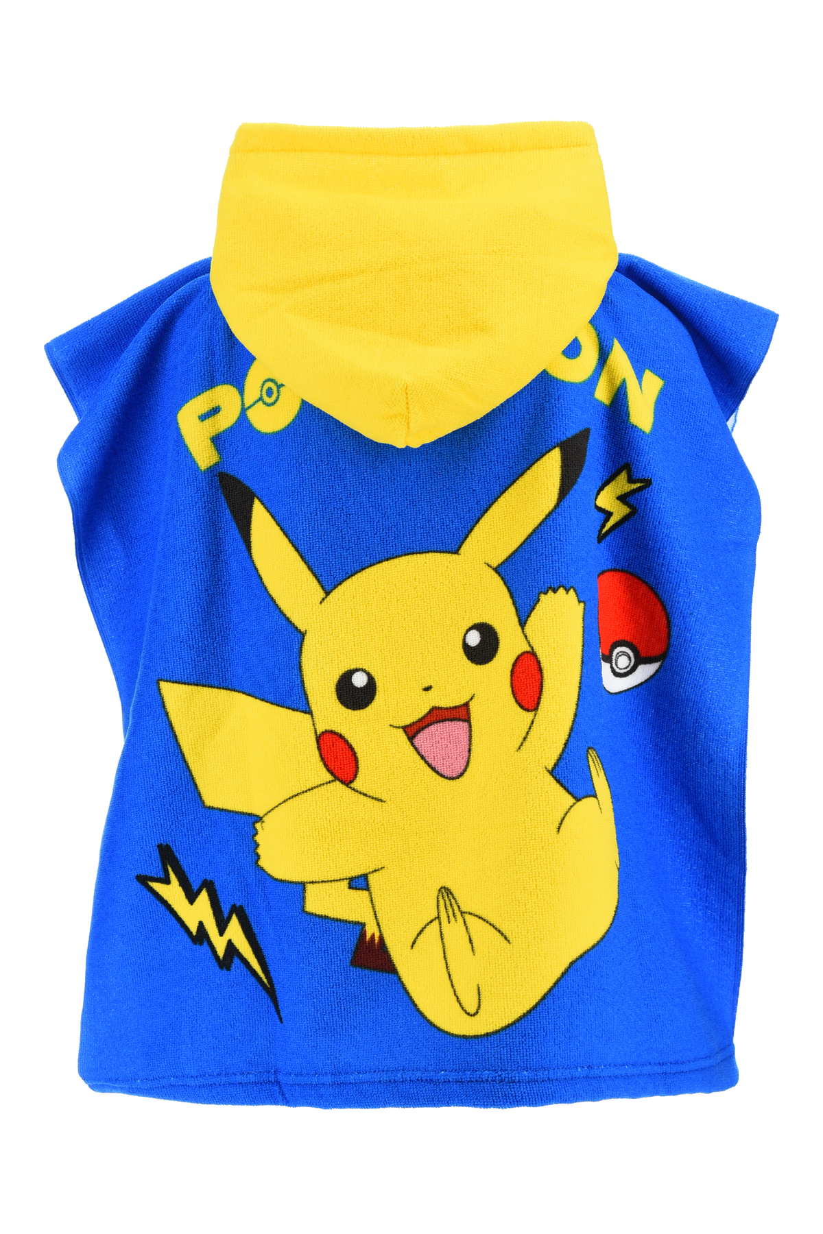 Poncho Mare Pikachu Pokémon Microfibra Accappatoio con Cappuccio 110x55 CM Spiaggia Piscina - Ez18137
