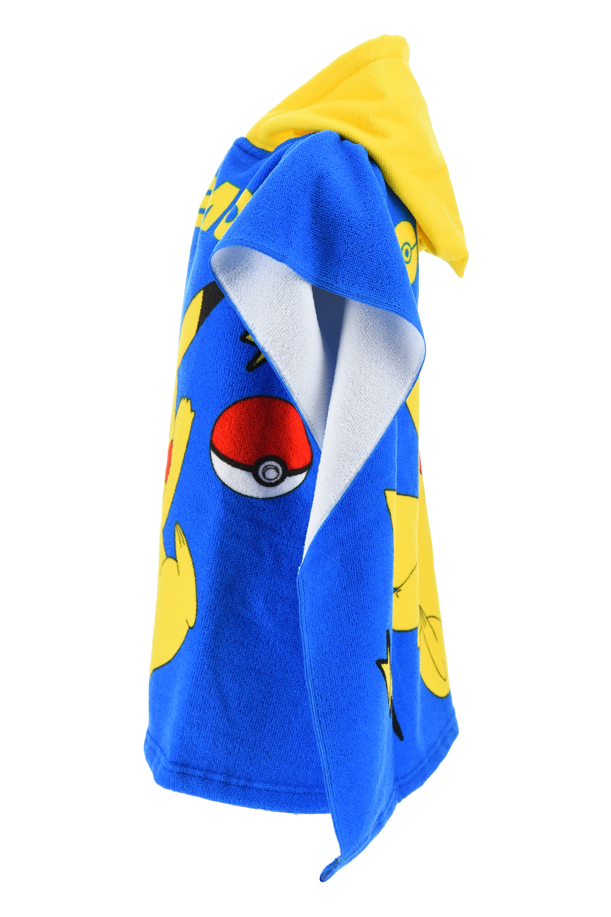 Poncho Mare Pikachu Pokémon Microfibra Accappatoio con Cappuccio 110x55 CM Spiaggia Piscina - Ez18137