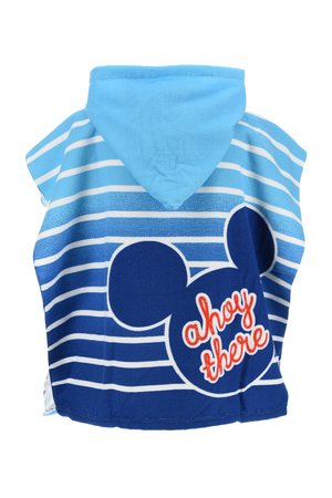Poncho Mare Topolino DISNEY Microfibra Accappatoio con Cappuccio 110x55 CM Spiaggia Piscina - Ez18121