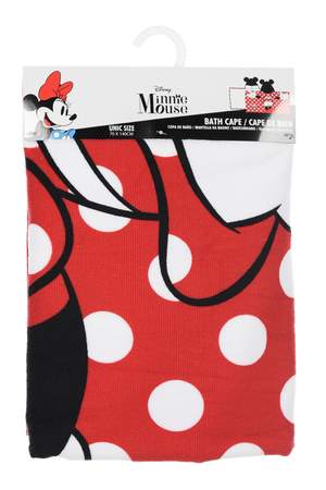 Mantella Mare Minnie DISNEY Telo con Cappuccio 3d 70x140 CM in Microfibra Bagno Piscina Spiaggia - Ez18214