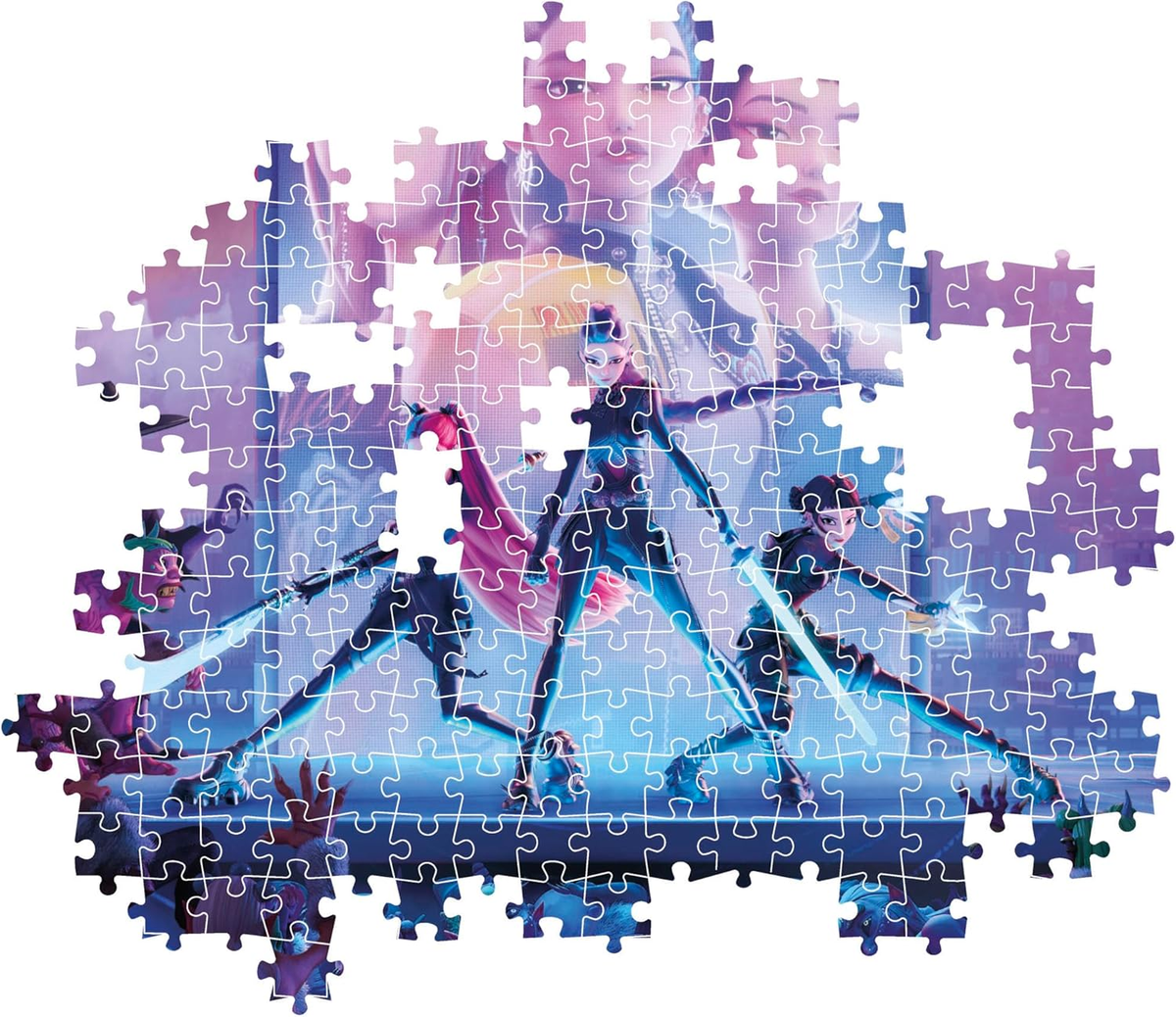 Puzzle Clementoni 1000 Pezzi K-Pop Demon Hunters Zoey Rumi Mira per Ragazzi e Adulti con Poster - 388876