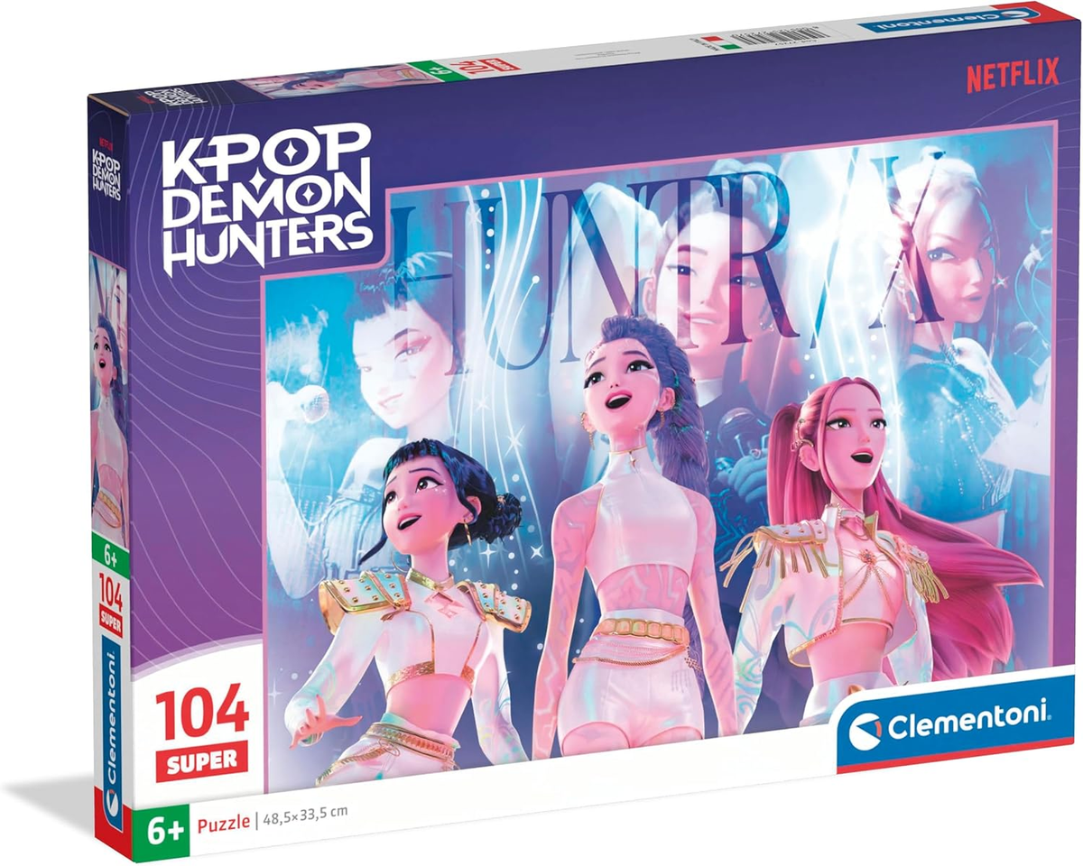 Puzzle Clementoni Huntrix K-Pop Demon Hunters 104 Pezzi 48,5 X 33,5 CM Educativo - 388873