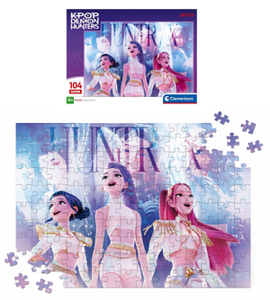 Puzzle Clementoni Huntrix K-Pop Demon Hunters 104 Pezzi 48,5 X 33,5 CM Educativo - 388873