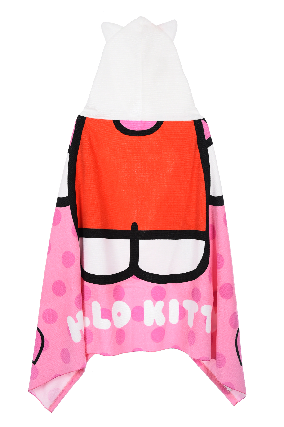 Mantella Mare Hello Kitty Telo con Cappuccio 3d 70x140 CM in Microfibra Bagno Piscina Spiaggia - Ez18212