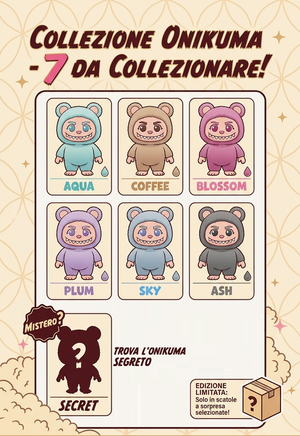 Peluche Portachiavi Onikuma a Sorpresa con Clipbag 13 CM in Blind Box - 49510d