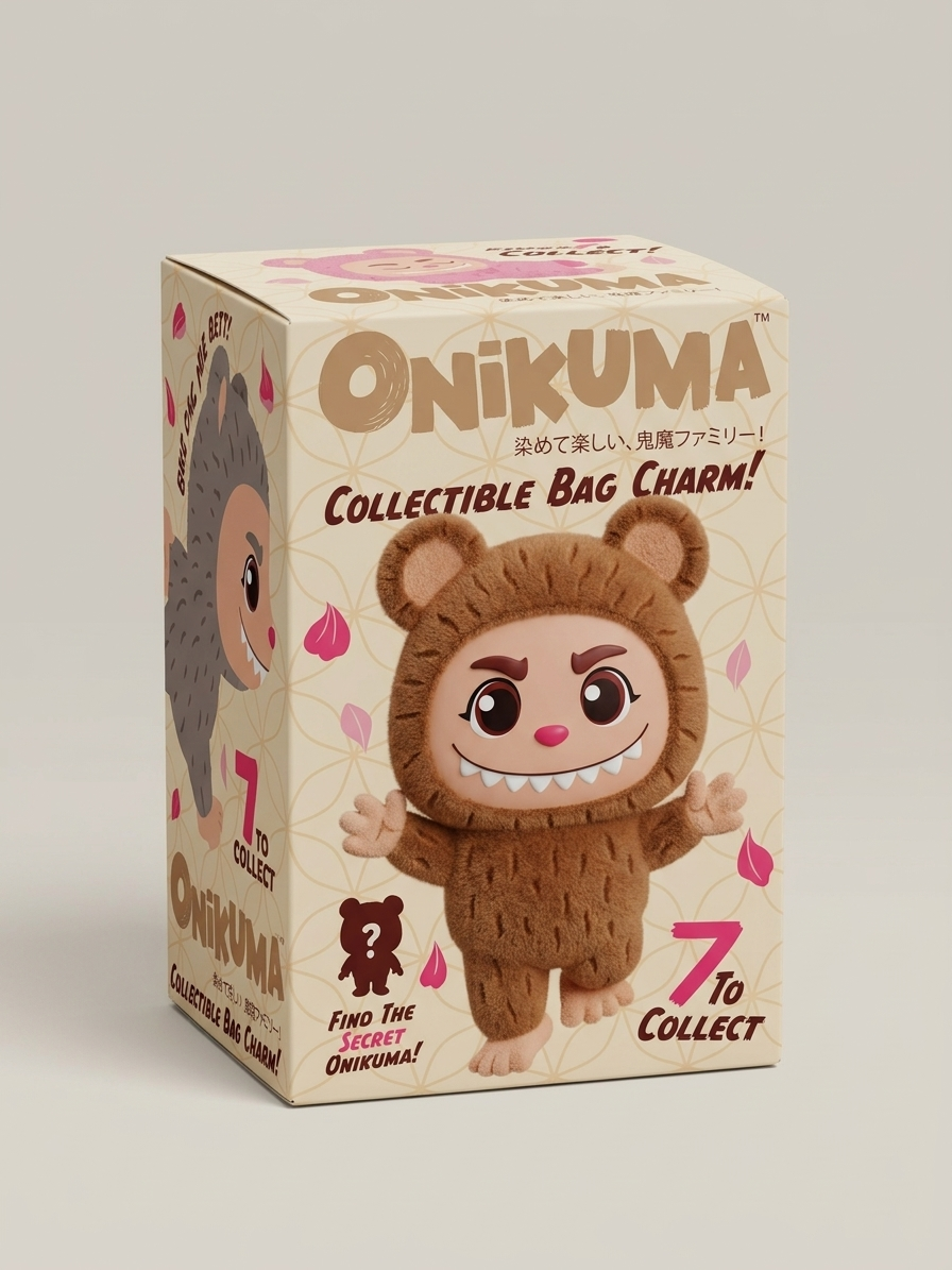 Peluche Portachiavi Onikuma a Sorpresa con Clipbag 13 CM in Blind Box - 49510d