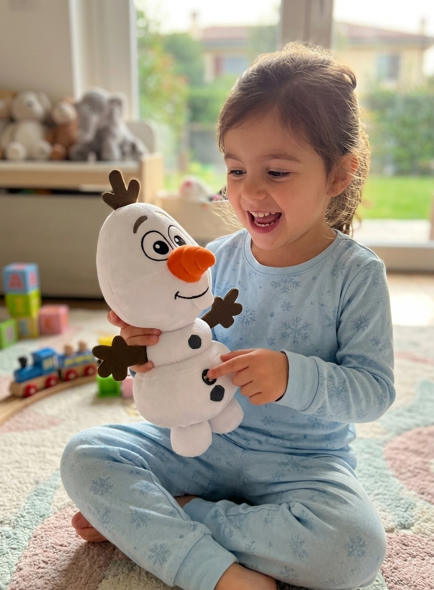 Peluche Olaf Frozen Morbido Pupazzo DISNEY con Suono 25 CM - Dfr-9420-3