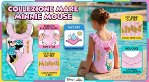 Costume da Bagno Minnie Paperina DISNEY Intero 1 Pezzo Mare Piscina Neonata - Ez05006rosa