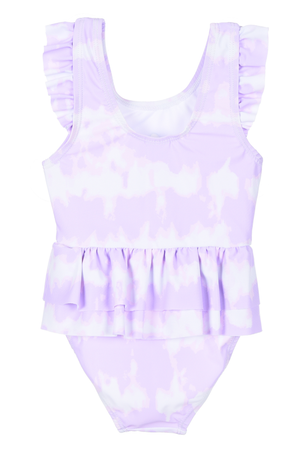 Costume da Bagno Minnie Mouse DISNEY Intero Tie-Dye 1 Pezzo Mare Piscina Neonata - Ez05005lilla