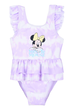 Costume da Bagno Minnie Mouse DISNEY Intero Tie-Dye 1 Pezzo Mare Piscina Neonata - Ez05005lilla