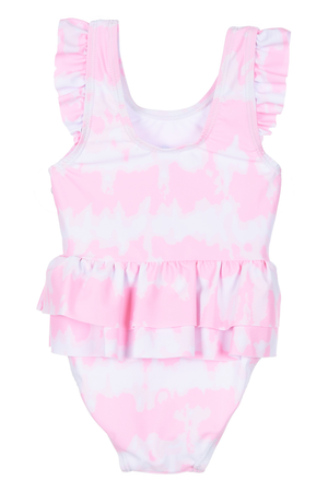 Costume da Bagno Minnie Mouse DISNEY Intero Tie-Dye 1 Pezzo Mare Piscina Neonata - Ez05005rosa