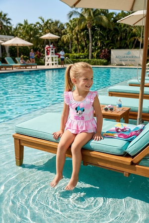 Costume da Bagno Minnie Mouse DISNEY Intero Tie-Dye 1 Pezzo Mare Piscina Neonata - Ez05005rosa