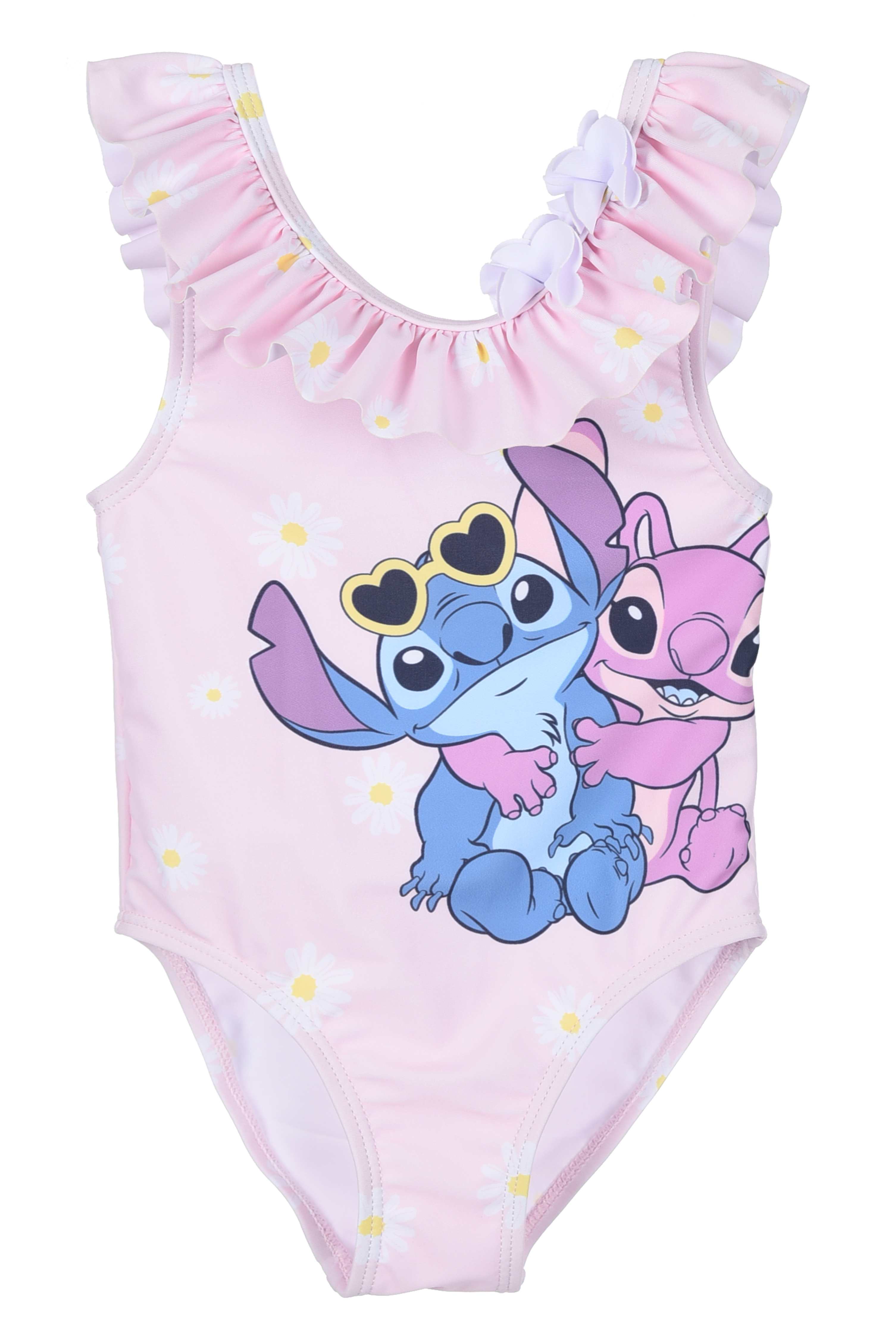 Costume da Bagno Stitch Angel DISNEY Intero 1 Pezzo Mare Piscina Neonata - Ez05000rosa