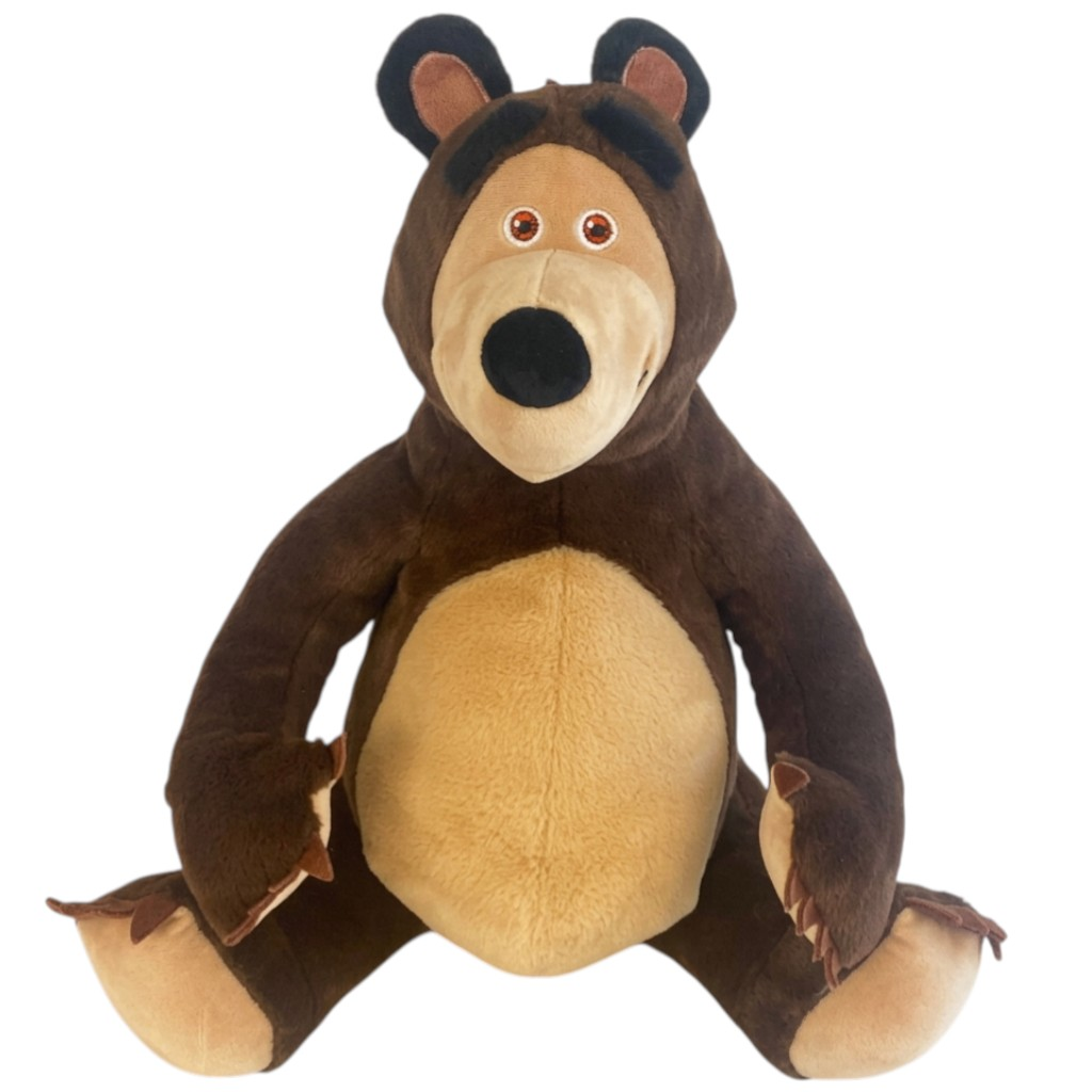 Peluche Masha e Orso Morbido Pupazzo Orso Seduto 50cm - Pts252594a/50
