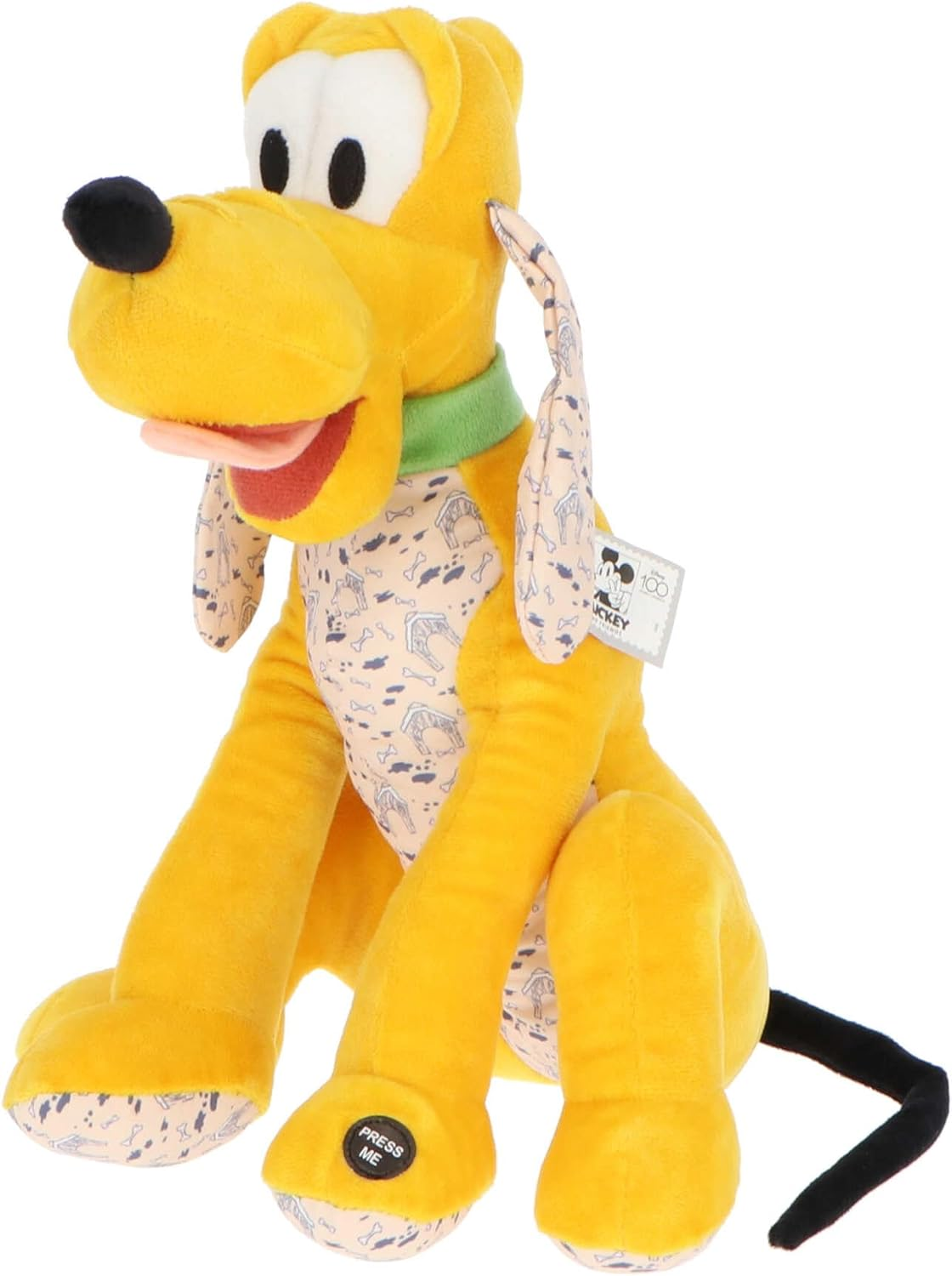 Peluche Pluto DISNEY 100 Anniversario con Suono 30 CM - D100-9401-1