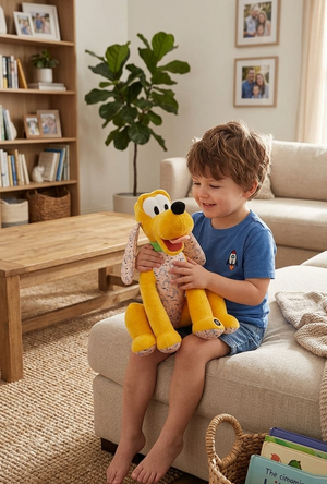 Peluche Pluto DISNEY 100 Anniversario con Suono 30 CM - D100-9401-1