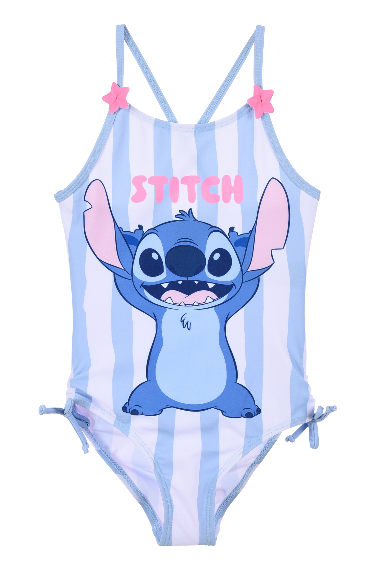Costume da Bagno Stitch DISNEY Intero 1 Pezzo Mare Piscina Bambina - Ez18065celeste