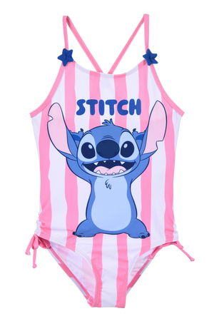 Costume da Bagno Stitch DISNEY Intero 1 Pezzo Mare Piscina Bambina - Ez18065rosa